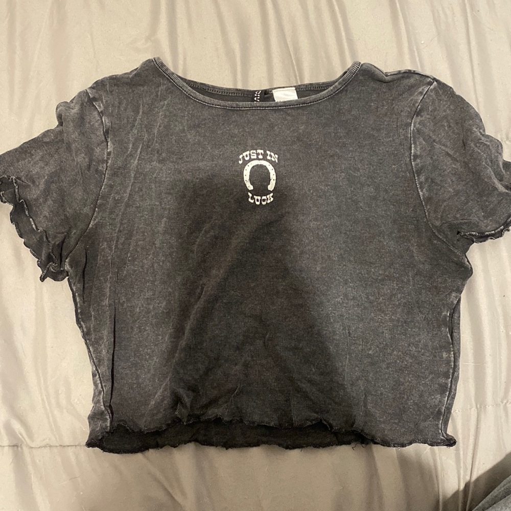 Black crop top